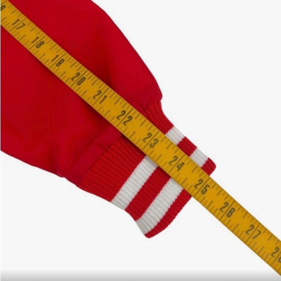 Brixton x Coors Banquet Beer Men's Bomber Varsity Track Jacket Red Small - Picture 7 of 10